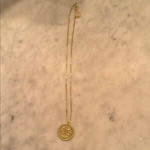 Gemini Gold Pendant Necklace